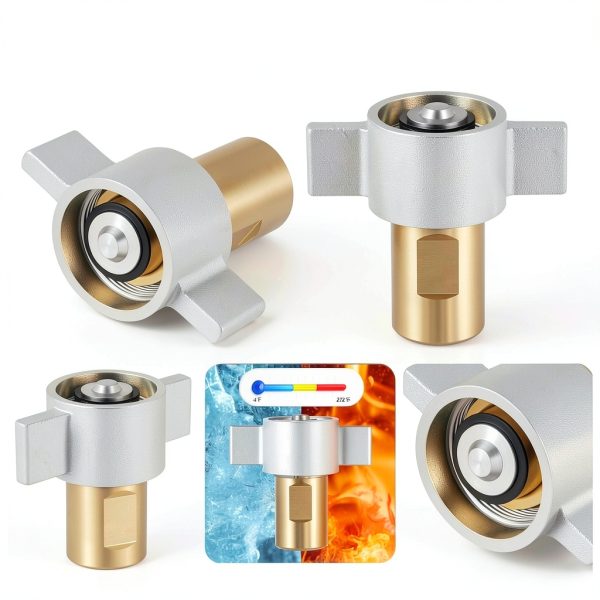 Otoolling 1 Inch Brass Hydraulic Quick Disconnect Female-2