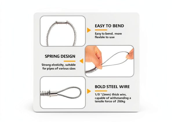 Hanezo Safety Whip Check Cables Galvanized Steel Hose-2