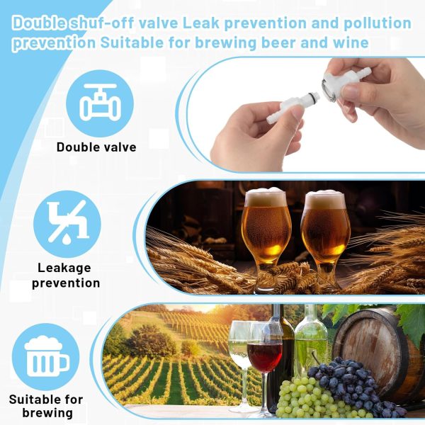 Chunful Quick Disconnect Hose Barb Insert POM Plastic 10-3