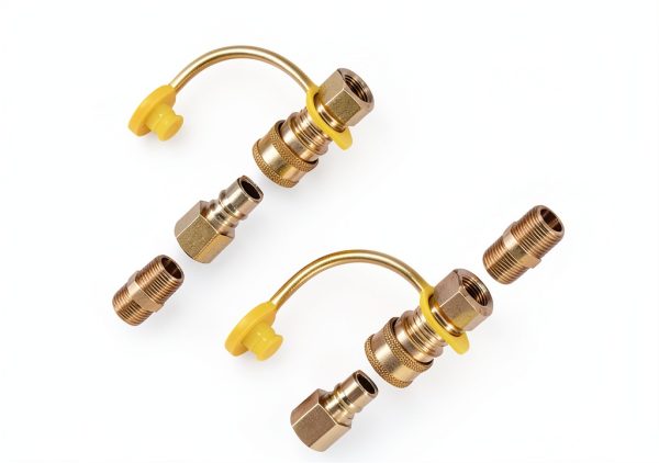 3/8 Inch Natural Gas Quick Connect Brass Fitting MASITE PCWJ-2