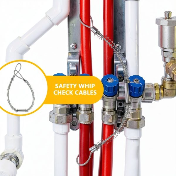 Hanezo Safety Whip Check Cables Galvanized Steel Hose-5