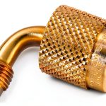 Yellow Jacket Brass Quick Coupler 90 Degree 14 Inch Fitting-0