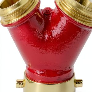 Brass Wye Fitting FireHoseDirect 2.5 Inch NPT Thread-0