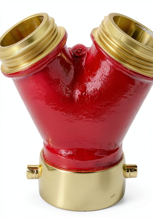 Brass Wye Fitting FireHoseDirect 2.5 Inch NPT Thread-0