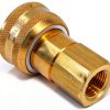 HPCouplers Brass Quick Disconnect Coupler 3/8 NPT Industrial-1