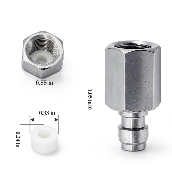 Ebrmeiwo Quick Disconnect Plug 1/8 BSPP Steel Air Tool-2