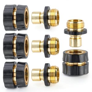 ENNSOO Aluminum Quick Connector Garden Hose Fittings Set-0