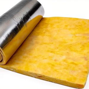 Reflective FRK FOIL Faced Fiberglass Duct Insulation HVAC Pipe Wrap 2.2" R8 4X4-0
