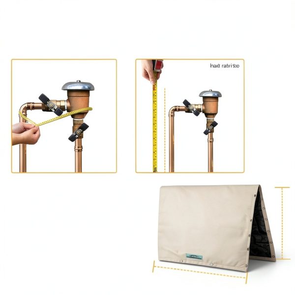 Backflow Preventer Cover Insulated 5°F 36"W x 24"H Cholila Pipe Cover-1