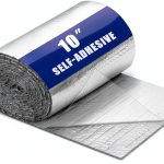 Double Reflective Insulation Roll, Pipe Duct Insulation Roll, Self Adhesive Aluminum Foil Bubble Radiant Barrier Tape for HVAC Duct, Window Thermal Barrier and Weatherproof (10in X 16.4ft)-0