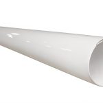 Johns Manville 6" Max. O.D. White PVC Insulated Pipe Jacket, 4 ft Length-0