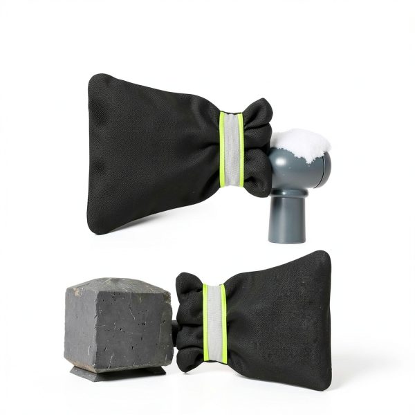 2Pack Outdoor Faucet Covers for Winter, 6.7" W x 8.3" H Outside Water Faucet Cover for Winter Freeze Protection Hose Bib Insulation Covers Reusable Waterproof Spigot Cover with Reflective Strips-3