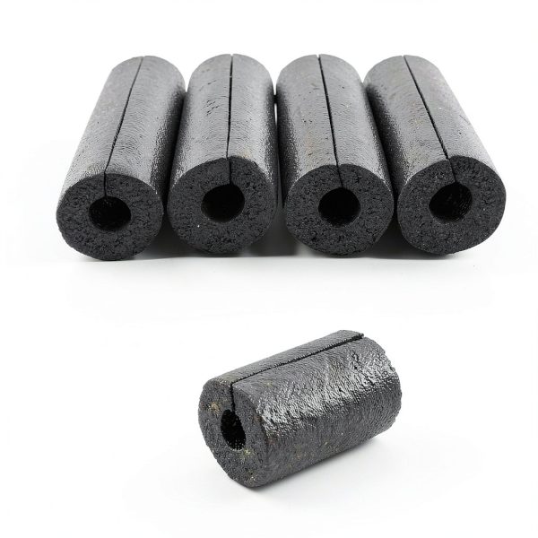 Amylove 12 Pcs 1 Feet Foam Pipe Insulation Foam Tube Insulating Water Pipe Pool Swim Noodles Pre Slit Heat Preservation Pipes Covers for Tubing Outdoor Winter Freeze Protection(Black, 1/2 Inch)-4