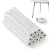 12 PCS Clamp Foam Tubes 16.9 x 1.7 Inch OD 1 Inch ID Foam Noodles Pipe with Hoop and Loop for Edge Protection, Pool Noodles, Bumpers, Table Legs-0