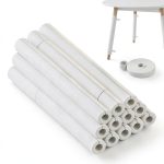 12 PCS Clamp Foam Tubes 16.9 x 1.7 Inch OD 1 Inch ID Foam Noodles Pipe with Hoop and Loop for Edge Protection, Pool Noodles, Bumpers, Table Legs-0